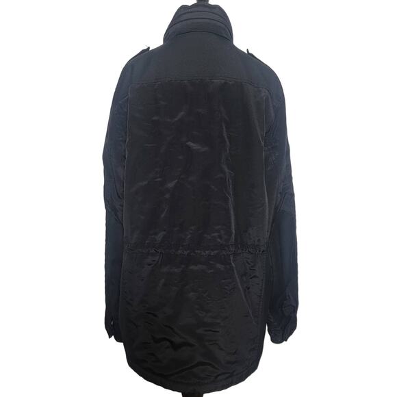 Tumi Tech Black Thick Jacket w/ Hidden Hood SZ Medium - Picture 2 of 4